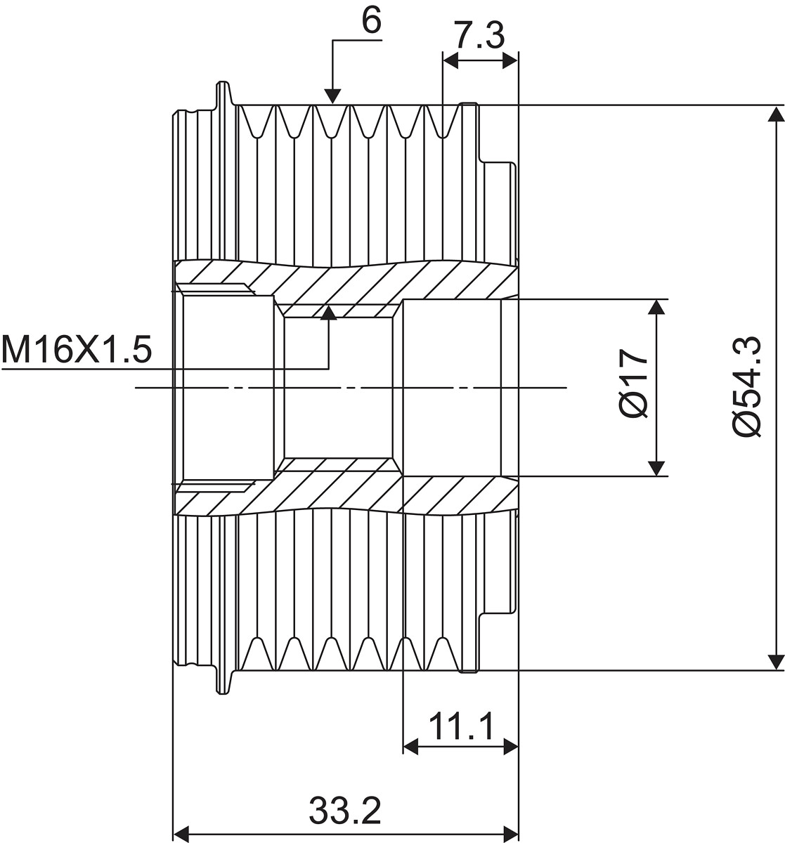 DISPOSITIVO RUOTA LIBERA ALTERNATORE